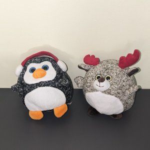 Penguin and Reindeer Plushy Bundle